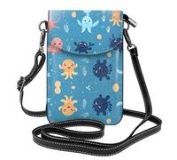 Small Cell Phone Purse 7.6x4.9in HYTTER cute sea animal Prints Fashionable, Practical, and Multifunctional for Walking, Camping, Shopping, Travel