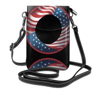 Small Cell Phone Purse 7.6x4.9in HYTTER Flags in a circle Prints Fashionable, Practical, and Multifunctional for Walking, Camping, Shopping, Travel