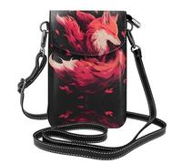 Small Cell Phone Purse 7.6x4.9in HYTTER Fox in the Maple Leaves Prints Fashionable, Practical, and Multifunctional for Walking, Camping, Shopping, Travel