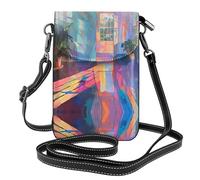 Small Cell Phone Purse 7.6x4.9in HYTTER Gorgeous colorful light and shadow Prints Fashionable, Practical, and Multifunctional for Walking, Camping, Shopping, Travel