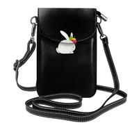 Small Cell Phone Purse 7.6x4.9in HYTTER Little white rabbit in the strawberry Prints Fashionable, Practical, and Multifunctional for Walking, Camping, Shopping, Travel