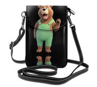 Small Cell Phone Purse 7.6x4.9in HYTTER Naughty Bib Bear Prints Fashionable, Practical, and Multifunctional for Walking, Camping, Shopping, Travel