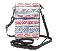 Small Cell Phone Purse 7.6x4.9in HYTTER Plain geometric floral pattern Prints Fashionable, Practical, and Multifunctional for Walking, Camping, Shopping, Travel
