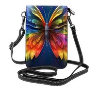 Small Cell Phone Purse 7.6x4.9in HYTTER Rainbow Butterfly Prints Fashionable, Practical, and Multifunctional for Walking, Camping, Shopping, Travel