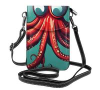 Small Cell Phone Purse 7.6x4.9in HYTTER Retro Octopus Prints Fashionable, Practical, and Multifunctional for Walking, Camping, Shopping, Travel