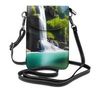 Small Cell Phone Purse 7.6x4.9in HYTTER Scenic mountain waterfall Prints Fashionable, Practical, and Multifunctional for Walking, Camping, Shopping, Travel