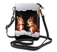 Small Cell Phone Purse 7.6x4.9in HYTTER Squirrels in the clouds Prints Fashionable, Practical, and Multifunctional for Walking, Camping, Shopping, Travel