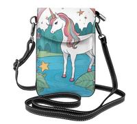 Small Cell Phone Purse 7.6x4.9in HYTTER Unicorns by the river Prints Fashionable, Practical, and Multifunctional for Walking, Camping, Shopping, Travel