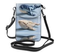 Small Cell Phone Purse 7.6x4.9in HYTTER Weaving Whales Prints Fashionable, Practical, and Multifunctional for Walking, Camping, Shopping, Travel