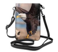 Small Cell Phone Purse 7.6x4.9in YYHWHJDE 3D Bald Eagle Pattern Fashionable, Practical, and Multifunctional for Walking, Camping, Shopping, Travel