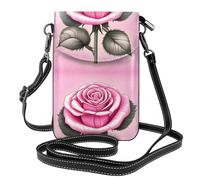 Small Cell Phone Purse 7.6x4.9in YYHWHJDE Beautiful pink roses Pattern Fashionable, Practical, and Multifunctional for Walking, Camping, Shopping, Travel