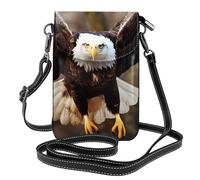 Small Cell Phone Purse 7.6x4.9in YYHWHJDE Eagle flying in the sky Pattern Fashionable, Practical, and Multifunctional for Walking, Camping, Shopping, Travel
