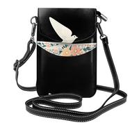 Small Cell Phone Purse 7.6x4.9in YYHWHJDE Floral Print Ceramic Swallow Pattern Fashionable, Practical, Multifunctional Leather Crossbody Flap Phone Case for Women