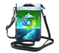 Small Cell Phone Purse 7.6x4.9in YYHWHJDE Four Elements Pattern Fashionable, Practical, and Multifunctional for Walking, Camping, Shopping, Travel