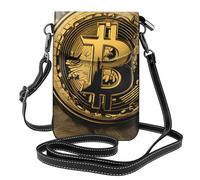 Small Cell Phone Purse 7.6x4.9in YYHWHJDE gold money symbol Pattern Fashionable, Practical, Multifunctional Leather Crossbody Flap Phone Case for Women