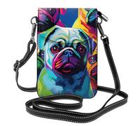 Small Cell Phone Purse 7.6x4.9in YYHWHJDE Multiple Dogs Pop Art PUgs Pattern Fashionable, Practical, and Multifunctional for Walking, Camping, Shopping, Travel