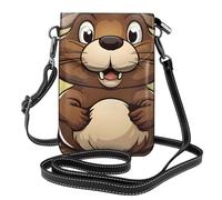 Small Cell Phone Purse 7.6x4.9in YYHWHJDE Naughty Beaver Pattern Fashionable, Practical, and Multifunctional for Walking, Camping, Shopping, Travel