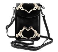 Small Cell Phone Purse 7.6x4.9in YYHWHJDE Skeleton hands making heart shape Pattern Fashionable, Practical, and Multifunctional for Walking, Camping, Shopping, Travel