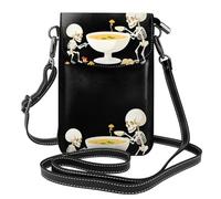 Small Cell Phone Purse 7.6x4.9in YYHWHJDE Skeletons Making Mushroom Soup Pattern Fashionable, Practical, and Multifunctional for Walking, Camping, Shopping, Travel