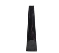 Small Ceramic Bud Vase Square Flower Single Stem Vases Black Vase Modern Home Decorative Floral Centerpiece for Wedding and Office (Black)