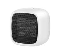 Small Ceramic Heaters for Home, Energy Efficient Electric Heater, Portable Fan Heaters for Home Office, Overheat & Tip Over Protection, Quiet & Safe for Room, Office & Under Desk Use (White)