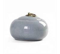 Small Ceramic Pet Urn For Ashes, Mini Urns For Ashes, Pet Loss, For Pet Or Human Ashes, Forever Memory(Blue)