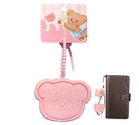 Small Change Purse | Cartoon Animal Silicone Wallet | Small Bag Keychain Change Purses, Anime Figure Peripherals for Birthday Holiday, Pink, Refer to description, Unisex