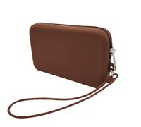 Small Change Purse - Waterproof Zippered Coin Purse Coin Wallet,Rectangular Silicone Coin Pouch Change Pouch for Cash Coin Cosmetics, Brown, Refer to description, Unisex