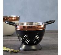 Small Charcoal and Copper Colander | Prescott