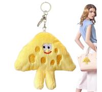 Small Cheese Keychain - Adorable Cheese Charm Miniature Cheese Accessory | Cheese Keychains Snuggled Cheese Keychain Collecting Cheese Keychain for Kid, Yellow, Se référer au descriptif