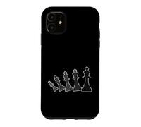 Small Chess Pieces in Motion Case for iPhone 11