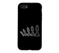 Small Chess Pieces in Motion Case for iPhone SE (2020) / 7/8