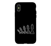 Small Chess Pieces in Motion Case for iPhone X/XS