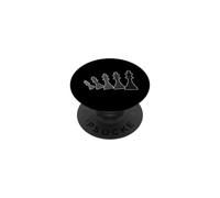 Small Chess Pieces in Motion PopSockets Adhesive PopGrip
