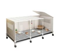 Small Chicken Coops for 2-4 Chickens Outdoor and Indoor Use, Chicken House Decor with Skylight, Poultry Cage Easy to Clean and Assemble(Small)