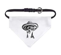Small 'Chihuahua Wearing Sombrero' Dog/Cat/Pet Bandana (PD00063667)