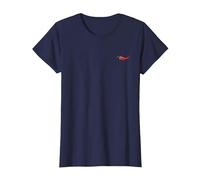Small Chilli Pepper, hot mini Chilli, red Peppers T-Shirt, Women, Navy Blue, Medium
