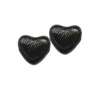Small Chocolate Hearts - Black Foil Wrapped (Pack of 20)