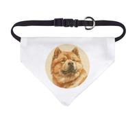 Small 'Chow Chow Portrait' Dog/Cat/Pet Bandana (PD00063539)