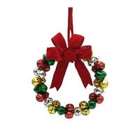 ＡＷＨＡＯ Small Christmas Bell Wreath with Bow, Christmas Wreath for Outdoor Use, Front Door, Indoor Use, Style F