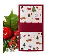 Small Christmas Cards | Christmas Waterfall Cards Holder - Family Holiday Booklet - for Holiday Family Business Daily Party Gathering School