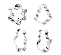 Small Christmas Cookie Cutter,Christmas Trees Snowmen Cookie Mold - Holiday Baking Supplies Pastry Tool for Muffin Sandwich Cheese Pie Frosting Decoration Cake