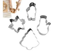 Small Christmas Cookie Cutter, Snowmen Christmas Cookie Mold, Fondant Moulds Pastry Tool for Pie Cake Muffin Bread Frosting Decoration Sandwich Baking Enthusiasts