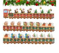 Small Christmas Gift Boxes - Multi-compartment Train Shape Storage Organizer 24 Pieces,Christmas Gift Storage Box - For Family, Children, Friends, Offices, Pr