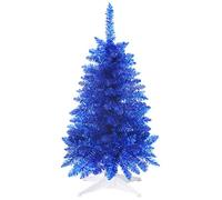 Small Christmas Tree 4FT Artificial Mini Xmas Tree for Christmas Halloween House Decor,Blue