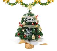 Small Christmas Tree | Artificial Seasonal Decor | Fake Christmas Tree with Star Topper - for Home Indoor Winter Mantel Room Holiday Party Table Centerpiece