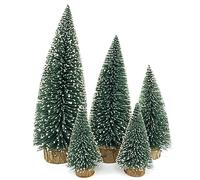 Small Christmas Tree,Mini Christmas Tree, Small Pine Tree with Wooden Bases for Xmas Holiday Party Home Tabletop Tree Decor(Green)