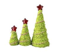 Small Christmas Tree, Plush Table Centerpieces, Miniature Trees Desk Christmas Decorations, for Party Indoor Shelf Fireplace Living Room Winter Outdoor Garden