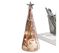 Small Christmas Tree - Santa Claus Christmas Tree Signs | Glowing Happy Decorations, Table Centerpieces for Home Table House