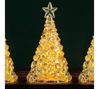 Small Christmas Tree With Lights - 10.4CM Nightlight Mini Desktop Decoration Tree For Home Office Shopping Bar Christmas Decorations(1 Piece)